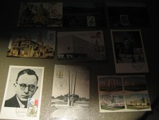 lot 9 cartes 1er jour 1975