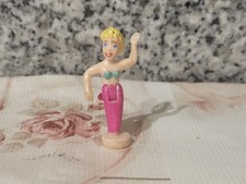 FIGURINE POLLY POCKET 1999 FUN SLIDE SEA SPLASH TOBOGAN AQUATIQUE SIRENE BLONDE