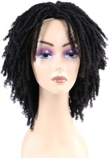 Shylohair Perruque afro femmes et hommes tresses africaine dreadlocks noire 