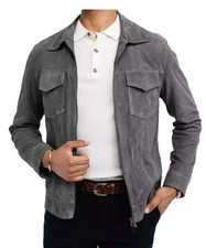 Veste camionneur homme en cuir