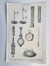 Old vintage antique print - old,
