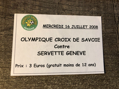 Ticket croix savoie v - ticket,