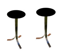 OSVALDO BORSANI & EUGENIO GERLI - PAIRE DE TABOURET TECNO - KNOLL ERA 1960