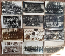 LOT de 12 CARTES-PHOTO-PHOTOS Françaises GUERRE MILITAIRES