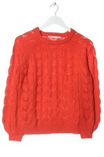 ONLY Pull ras du cou Dames Pull T EU 36 rouge style décontracté