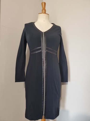 Garella robe noire zippée - garella,
