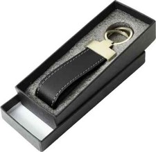 porte clés cuir véritable ceinture noir avec coffret original idéal pour idée ca