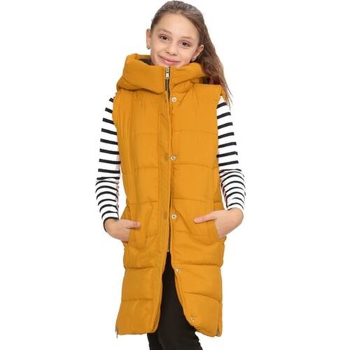 Gilet long manches sans - long,