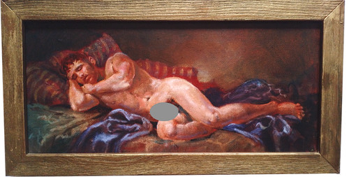 Peinture huile homme - huile,