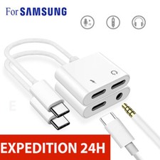 Adaptateur 2 en 1 port Audio