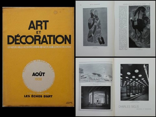 Art decoration aout 1932 - decoration,