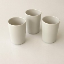 Lot 3 Gobelets APILCO - Porcelaine Blanche - Made In France