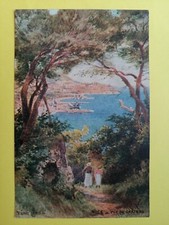 cpa de 1926 Illustration Aquarelle signée Pierre COMBA NICE Vue du Château