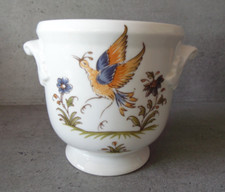 Cache pot en faience Moustiers