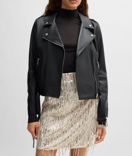Veste cuir noir femme - noir,