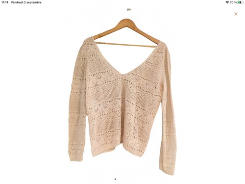 Superbe pull sézane beige - pull,