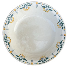 Plat creux ancien Choisy Le Roi faïence terre de fer 27 cm