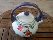 Villeroy & Boch Bouilloire à thé en émail floral   Vintage