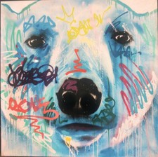 Œuvre De Daniel Jonez Street Art Pop Art Signé  Sur Toile 105x105cm XL