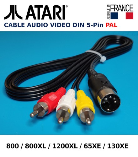Atari cable audio video pal - atari,