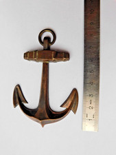 INSIGNE ANCIEN EN LAITON ANCRE