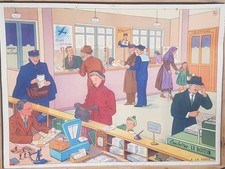 Ancienne Affiche D'école