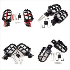 Pour Moto Repose-Pieds Pédales Repose Pied Aluminium Frein Pédale Coussinets 2x