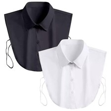 Faux Col Femme 2 Pièces Noir