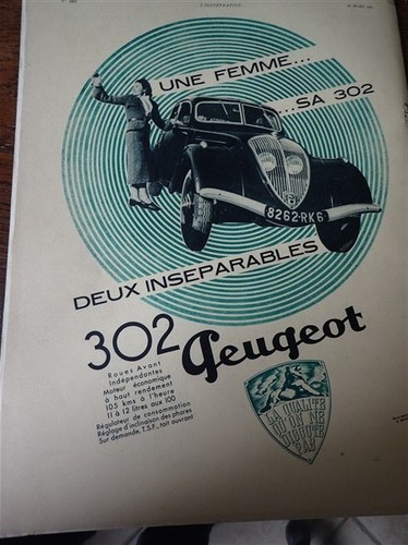 Peugeot une femme 302 2 - une, et