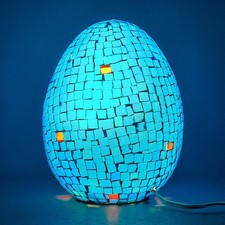 Lampe De Table Oeuf Mosaïque