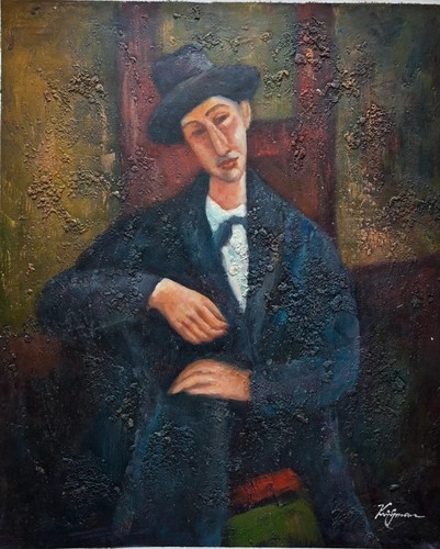Tableau huile portrait - tableau,