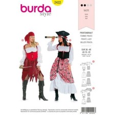 2422 PATRON BURDA  CREATIONS CARNAVAL  COSTUME  LADY PIRATE    38 AU 50