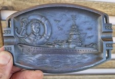 CENDRIER METAL AU CUIRASSÉ
