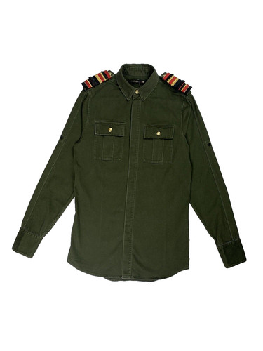 Chemise militaire manches - militaire, à