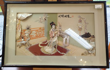 DIORAMA Coquillages CHINE Milieu XXème Scène Interieur Asiatique 9MAG 08/11