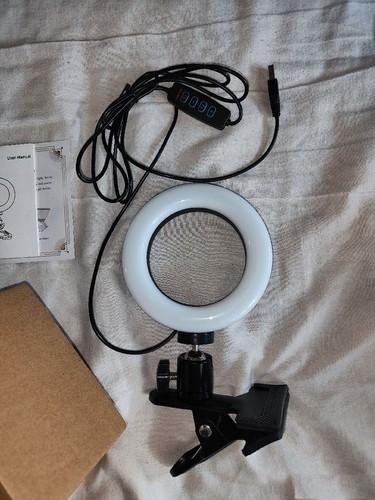 Lampe ring light led pince - led,