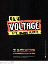 PUBLICITE ADVERTISING 096  2005   Hit radio  Paris Voltage