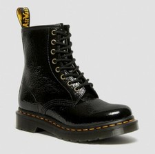 Dr Martens Doc 8 Trous 1460 Noir Distressé Verni 27774001