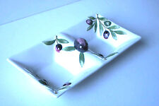 * UN PLAT DECOR OLIVES 2 COMPARTIMENTS BASSANO ITALY