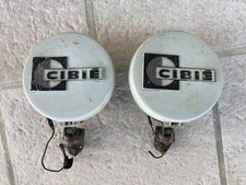2 ANCIENS PHARES CIBIE OSCAR+ AVEC CACHES VERRES JAUNES ANTIBROUILLARD FOG LAMPS