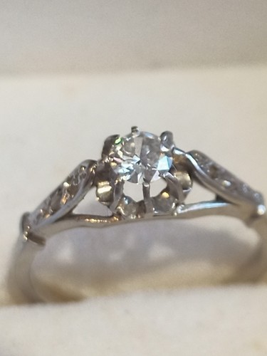 Bague solitaire 18k - 18k, diamant
