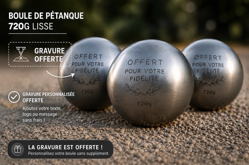 Boules pétanque lisses - de, 720