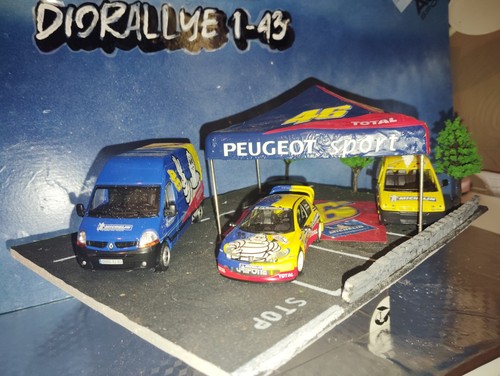 Diorama assistance rallye 206 - assistance,
