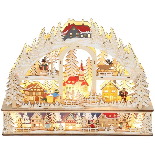 Homcom village noël - village,