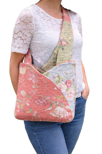 Sac cabas tulipe patchwork - sac,