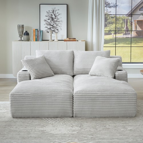 Compressible double chaise