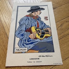 estampe gouache Pochoir Géo