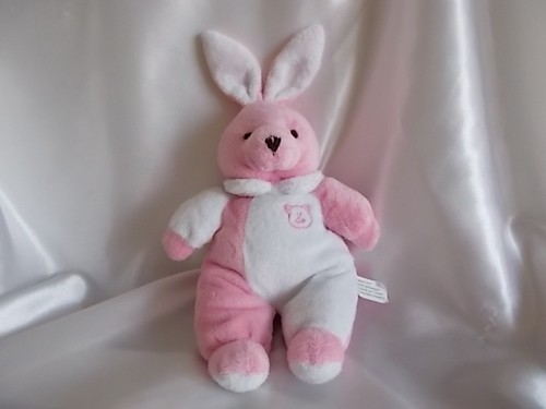 Doudou lapin rose - , blanc