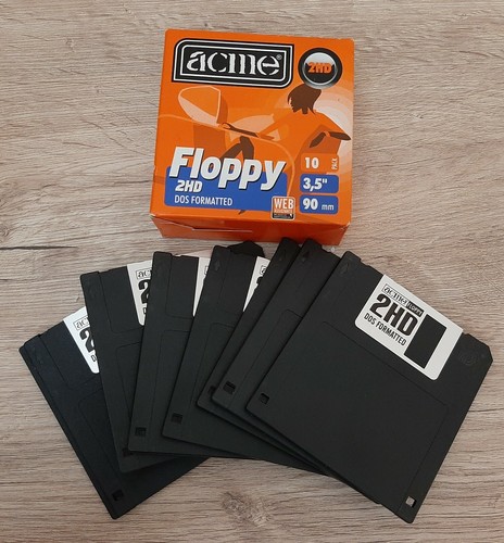 Vintage computer floppy disks - computer,