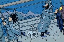 HERGE TINTIN CARTE POSTALE